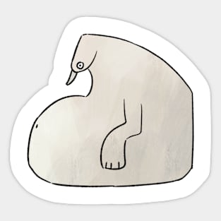 Weird penguin Sticker